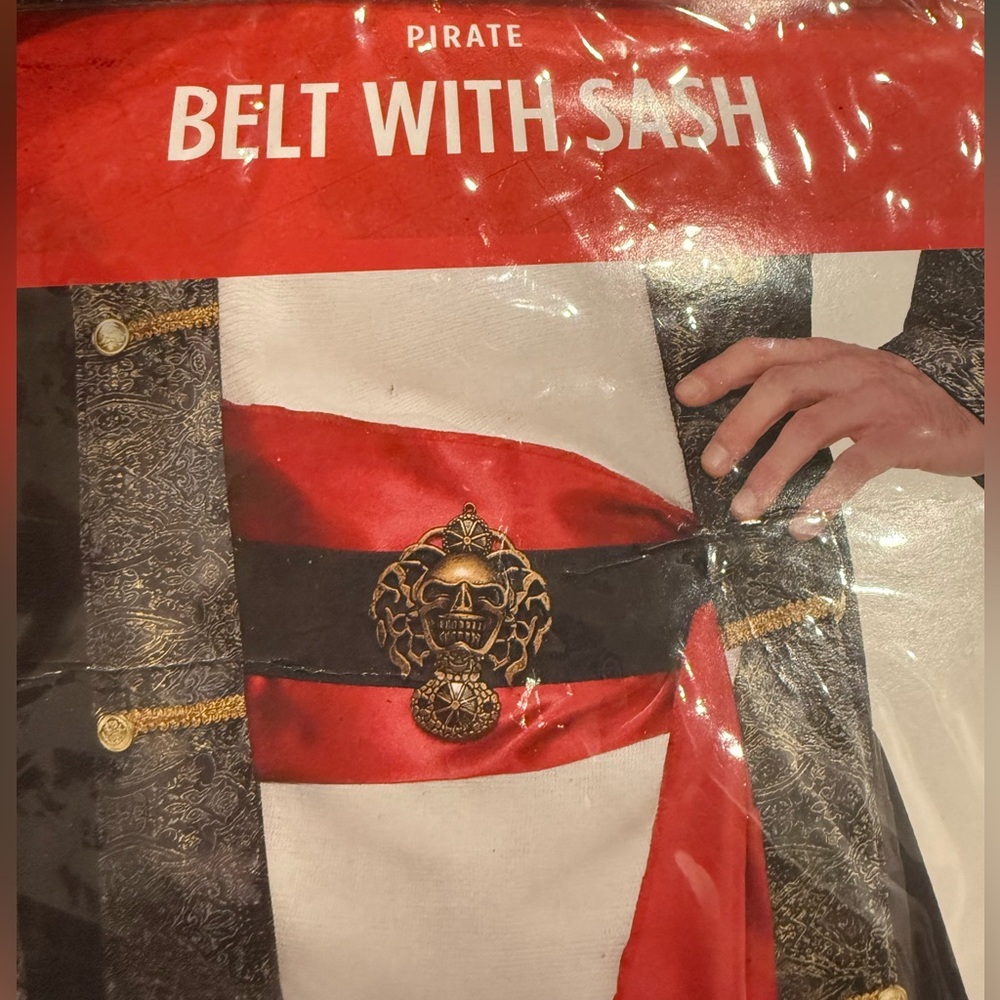 Pirate Belt with Sash one size New